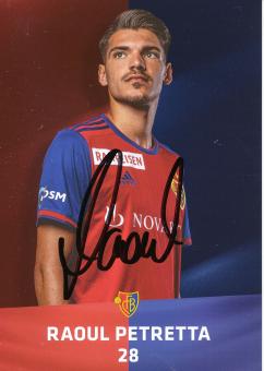 Raoul Petretta  FC Basel  2019/2020  Fußball Autogrammkarte  original signiert 