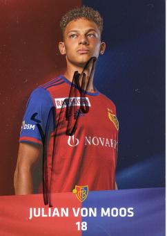 Julian von Moos  FC Basel  2019/2020  Fußball Autogrammkarte  original signiert 
