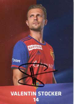 Valentin Stocker  FC Basel  2019/2020  Fußball Autogrammkarte  original signiert 