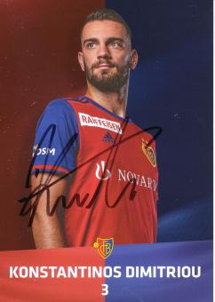 Konstantinos Dimitriou  FC Basel  2019/2020  Fußball Autogrammkarte  original signiert 