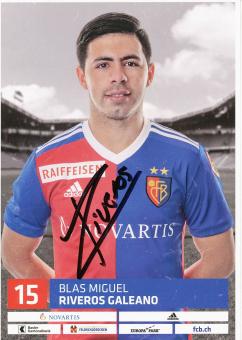 Blas Riveros  FC Basel  2018/2019  Fußball Autogrammkarte  original signiert 