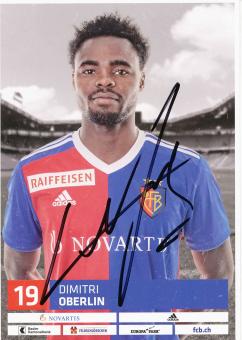 Dimitri Oberlin  FC Basel  2018/2019  Fußball Autogrammkarte  original signiert 