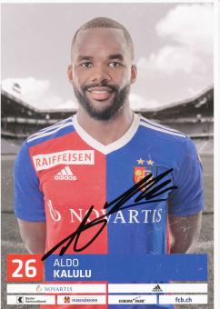 Aldo Kalulu  FC Basel  2018/2019  Fußball Autogrammkarte  original signiert 