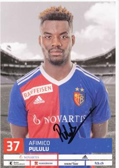 Afimico Pululu  FC Basel  2018/2019  Fußball Autogrammkarte  original signiert 