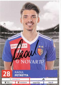 Raoul Petretta  FC Basel  2018/2019  Fußball Autogrammkarte  original signiert 
