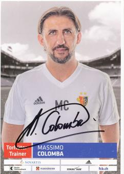Massimo Colomba  FC Basel  2018/2019  Fußball Autogrammkarte  original signiert 