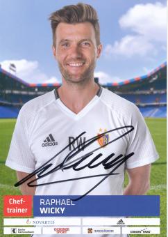 Raphael Wicky  FC Basel  2017/2018  Fußball Autogrammkarte  original signiert 
