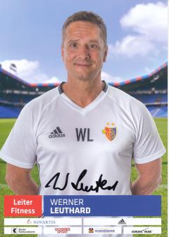 Werner Leuthard  FC Basel  2017/2018  Fußball Autogrammkarte  original signiert 