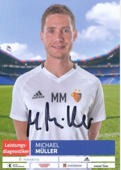 Michael Müller  FC Basel  2017/2018  Fußball Autogrammkarte  original signiert 