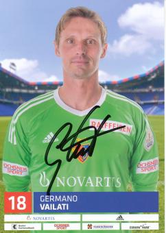 Germano Vailati  FC Basel  2017/2018  Fußball Autogrammkarte  original signiert 