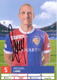 Michael Lang  FC Basel  2017/2018  Fußball Autogrammkarte  original signiert 