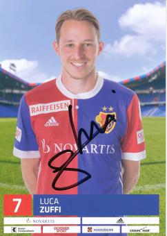 Luca Zuffi  FC Basel  2017/2018  Fußball Autogrammkarte  original signiert 