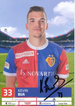 Kevin Bua  FC Basel  2017/2018  Fußball Autogrammkarte  original signiert 