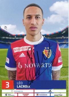Leo Lacroix  FC Basel  2017/2018  Fußball Autogrammkarte  original signiert 