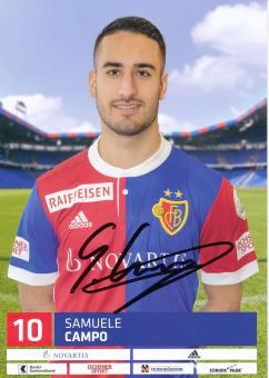 Samuele Campo  FC Basel  2017/2018  Fußball Autogrammkarte  original signiert 