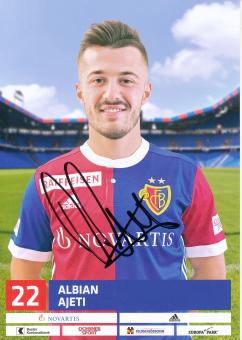 Albian Ajeti  FC Basel  2017/2018  Fußball Autogrammkarte  original signiert 