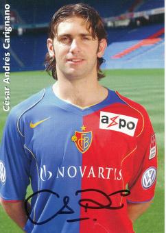 Cesar Andres Carignano  FC Basel  Fußball Autogrammkarte  original signiert 