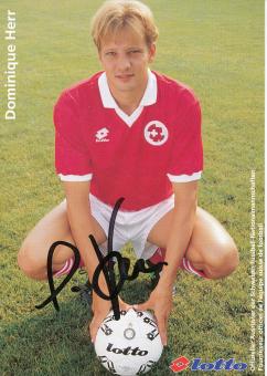 Dominique Herr  Schweiz  Fußball Autogrammkarte  original signiert 