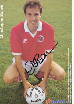 Christophe Bonvin  Schweiz  Fußball Autogrammkarte  original signiert 