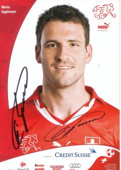 Mario Eggimann  Schweiz  Fußball Autogrammkarte  original signiert 
