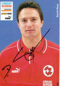 David Sesa  Schweiz  Fußball Autogrammkarte  original signiert 