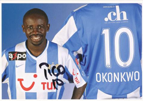 Onyekachi Okomkwo  FC Zürich  2008/2009  Fußball Autogrammkarte  original signiert 