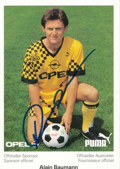Alain Baumann  Young Boys Bern  Fußball Autogrammkarte  original signiert 