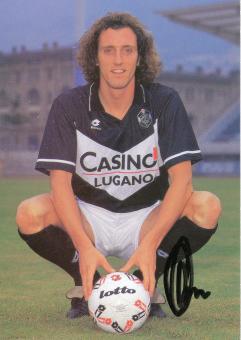 Christian Colombo  1995/1996  FC Lugano  Fußball Autogrammkarte  original signiert 