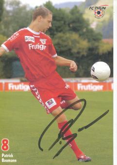 Patrick Baumann  FC Thun  Fußball Autogrammkarte  original signiert 