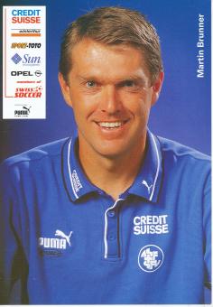 Martin Brunner  Schweiz Nationalteam Fußball Autogrammkarte 