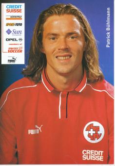 Patrick Bühlmann  Schweiz Nationalteam Fußball Autogrammkarte 