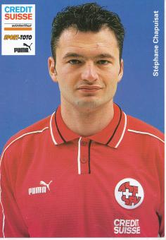 Stephane Chapuisat  Schweiz Nationalteam Fußball Autogrammkarte 