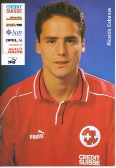 Ricardo Cabanas  Schweiz Nationalteam Fußball Autogrammkarte 
