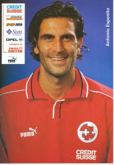 Antonio Esposito  Schweiz Nationalteam Fußball Autogrammkarte 