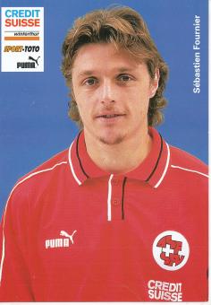 Sebastien Fournier  Schweiz Nationalteam Fußball Autogrammkarte 