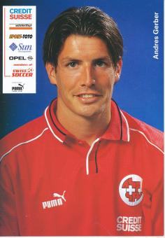 Andres Gerber  Schweiz Nationalteam Fußball Autogrammkarte 