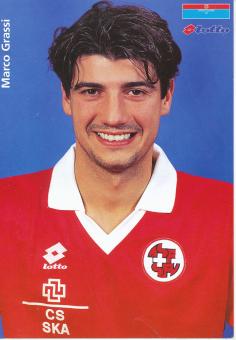 Marco Grassi  Schweiz Nationalteam Fußball Autogrammkarte 