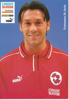 Francesco Di Jorio  Schweiz Nationalteam Fußball Autogrammkarte 
