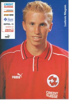 Ludovic Magnin  Schweiz Nationalteam Fußball Autogrammkarte 