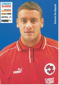 Patrick De Napoli  Schweiz Nationalteam Fußball Autogrammkarte 