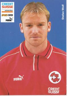 Stefan Wolf  Schweiz Nationalteam Fußball Autogrammkarte 