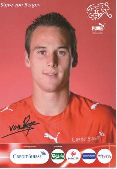 Steve von Bergen  Schweiz Nationalteam Fußball Autogrammkarte Druck signiert 