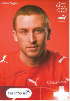 Daniel Gygax  Schweiz Nationalteam Fußball Autogrammkarte Druck signiert 