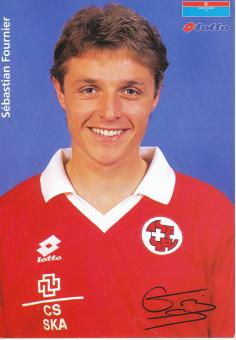 Sebastian Fournier  Schweiz Nationalteam Fußball Autogrammkarte Druck signiert 