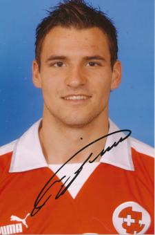 Mario Eggimann  Schweiz  Fußball Autogramm  Foto original signiert 