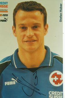 Stefan Huber  Schweiz  Fußball Autogramm  Foto original signiert 
