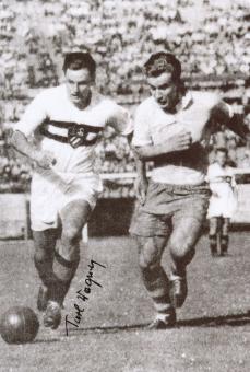 Theodor "Turl" Wagner † 2020  Österreich  WM 1954  Fußball Autogramm Foto original signiert 