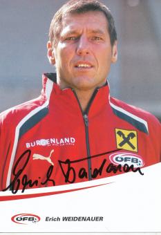 Erich Weidenauer  Österreich Fußball Autogrammkarte  original signiert 