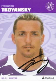 Fernando Troyansky  Austria Wien  Fußball Autogrammkarte  original signiert 