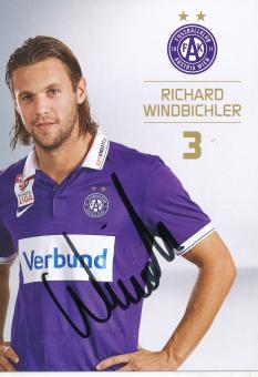 Richard Windbichler   Austria Wien  2015/2016  Fußball Autogrammkarte  original signiert 
